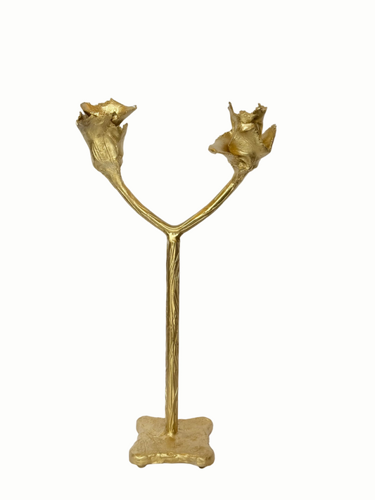 Victoire Deux Gold Candelabra
